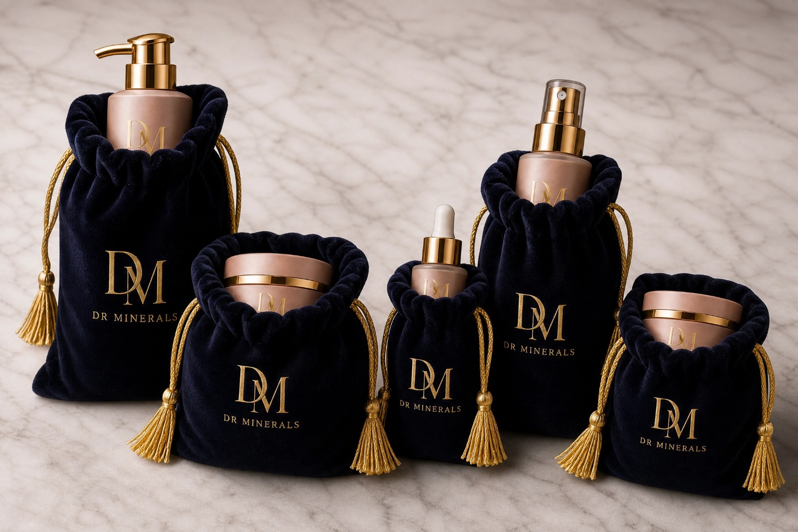 DR. MINERALS velvet pouches